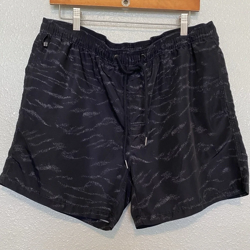 KSUBI Tiger Stripe men's XL Board Shorts Whip Print Mesh Lined Rare‎ HTF Shorts